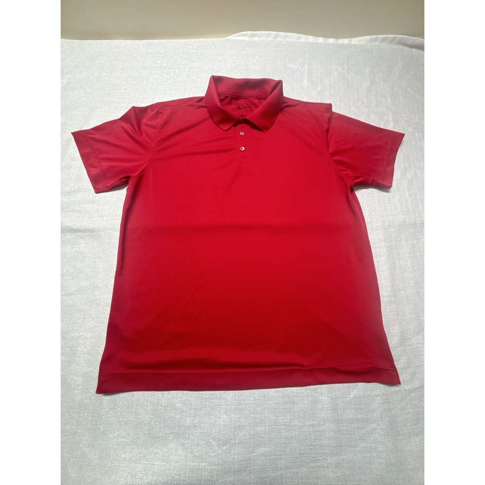 Men's Red Polo Shirt Size L‎ | Classic Casual Style